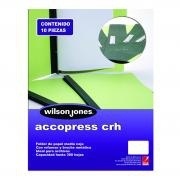 Accopress Carpeta con Broche P0943, Paquete de 10 Piezas, para 300 Hojas de Tamaño Carta, Negro 