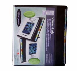 Acco Carpeta View Tab con 8 Divisiones P1271, 0.5'', hasta 100 Hojas, Negro 