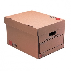 Acco Caja de Cartón para Archivo Muerto, Tamaño Carta/Oficio, 41x31x26cm 