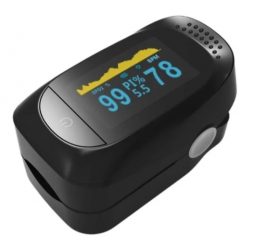 Accurate Oxímetro Digital de Pulso Infantil fs20p, Negro 