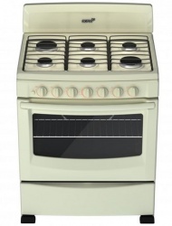 Acros Estufa al Piso de 30'' AF5020T, 6 Quemadores, Beige 