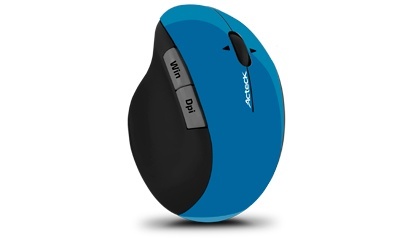 Mouse Acteck Óptico MI-750, RF Inalámbrico, 1600DPI, Negro/Azul 