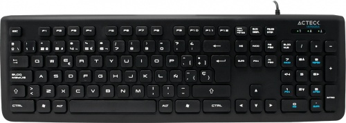 Teclado Acteck K400, Alámbrico, USB, Negro (Español) 