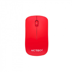 Mouse Acteck Óptico Entry 210, Inalámbrico, USB, 1000DPI, Rojo 