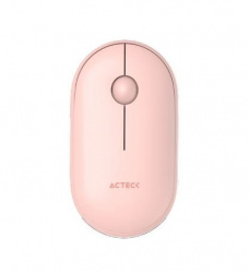 Mouse Acteck Óptico Optimize Edge MI460, Inalámbrico, USB-A, 1600DPI, Rosa 