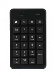 Acteck Teclado Numérico Inspire Pad TN450, Inalámbrico, Bluetooth, Negro 