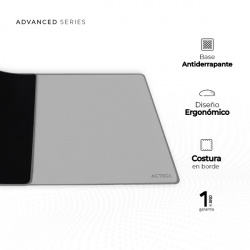Mousepad Acteck Vibe Flow Max MT480, 90 x 40cm, Grosor 3mm, Gris 