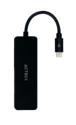 Acteck Hub USB C 3.2 Macho - 1x HDMI, 1x USB 2.0, 1x USB 3.0, Negro 