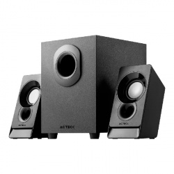 Acteck Bocina con Subwoofer Elant ACT AS470, Alámbrico, 2.1 Canales, 6W RMS, 3.5mm, Negro 