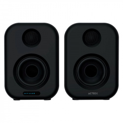 Acteck Bocinas Dynamic Exact BS650, Alámbrico/Inalámbrico, Bluetooth, 2.0 Canales, 50W RMS, USB, Negro 