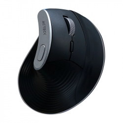 Mouse Ergonómico Vertical Acteck Óptico Virtuos Fitt Pro MI770, Inalámbrico, Bluetooth/USB-C, 1600DPI, Negro 