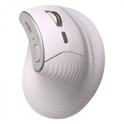 Mouse Ergonómico Vertical Acteck Óptico Virtuos Fitt Pro MI770, Inalámbrico, Bluetooth/USB-C, 1600DPI, Blanco 