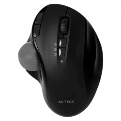 Mouse Ergonómico Acteck Virtuos Art MI790, Inalámbrico, Bluetooth, 2400DPI, Negro 