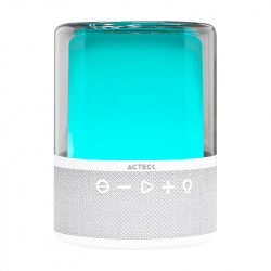 Acteck Bocina Portátil Glee Pure AP50, Bluetooth, Inalámbrico, 40W RMS, USB-C, Blanco 