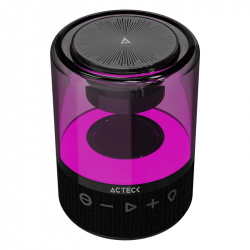 Acteck Bocina Portátil Glee Pure AP30, Bluetooth, Inalámbrico, 5W RMS, USB-C, Negro 