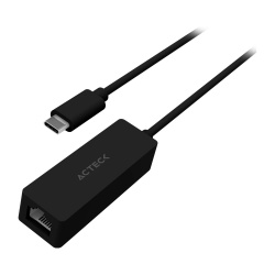 Acteck Adaptador de Red Shift Plus AE425 USB-C, 1000 Mbit/s, Negro 
