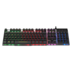 Teclado Gamer Acteck Aurean II TA220G, Alámbrico, USB, Negro 