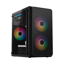 Gabinete Acteck Doom Pro Mesh GI730M, Mini-Tower, Micro-ATX/Mini-ITX, USB 2.0/3.0, con Fuente de 600W, 3 Ventiladores Instalados, Negro 