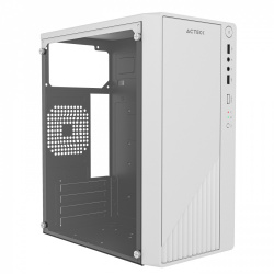 Gabinete Acteck Kioto GC220, Mini-Tower, Micro-ATX/Mini-ITX, USB 2.0, con Fuente de 500W, sin Ventiladores Instalados, Blanco 