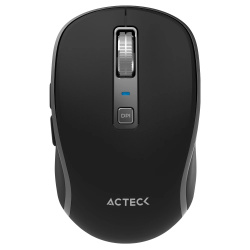 Mouse Acteck Optimize Trip Pro MI580, Inalámbrico, Óptico, 1.600DPI, RF Inalámbrico/Bluetooth, Negro 