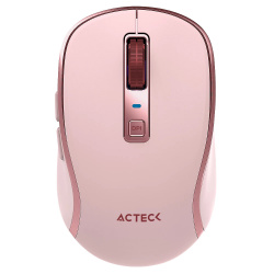 Mouse Acteck Optimize Trip Pro MI580, Inalámbrico, Óptico, 1.600DPI, RF Inalámbrico/Bluetooth, Rosa 