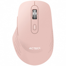 Mouse Acteck Optimize Flow MI480, Inalámbrico, Óptico, 1.600DPI, RF Inalámbrico, Rosa 
