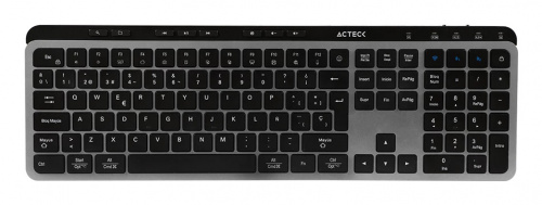 Teclado Acteck Inspire Krea TI755, Inalámbrico, RF Inalámbrico/Bluetooth, Negro, Español  
