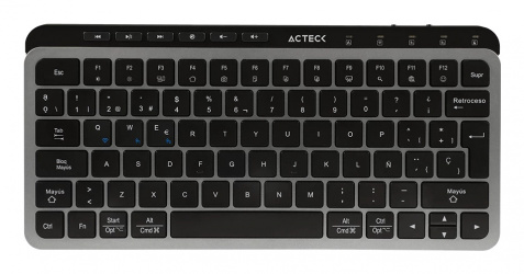 Teclado Acteck Inspire Krea TI750 65%, Inalámbrico, RF Inalámbrico/Bluetooth, Gris, Español  