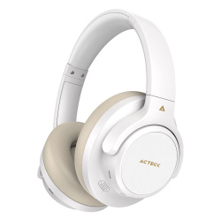 Acteck Audífonos con Micrófono HP750, Bluetooth, Alámbrico/Inalámbrico, USB-C, Blanco 