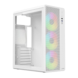Gabinete Acteck Essen Pro X GM767, Midi-Tower, ATX/Micro-ATX/Mini-ITX, USB 2.0/3.0, sin Fuente, 4 Ventiladores Instalados, Blanco 