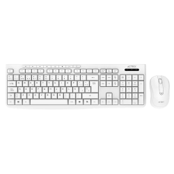 Kit de Teclado y Mouse Acteck Creator Prime MK225, Inalámbrico, USB, Blanco, Español 