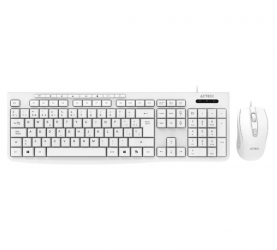 Kit de Teclado y Mouse Acteck AC-941792, Alámbrico, USB, Blanco, Español 