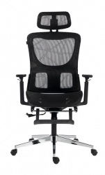 Acteck Silla Ejecutiva Flux Ultra EC696HR, Respaldo de Malla, Negro 