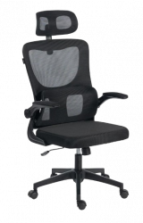 Acteck Silla Ejecutiva Flux Prime EC636HR, Respaldo de Malla, Negro 