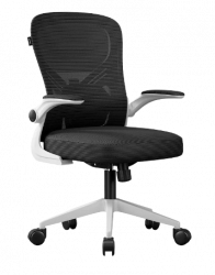 Acteck Silla Flux Base EC343, Respaldo de malla, Reposabrazos Ajustables, Negro 