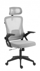 Acteck Silla Flux Lite EC313HR, Respaldo de Malla, Negro/Gris 