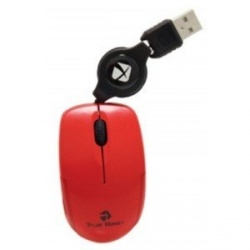 Mini Mouse Acteck Óptico True Basix MOMR-012, Alámbrico, USB, 1000DPI, Rojo 