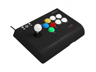 Acteck Palanca Arcade para PC/PS3/XBOX360/IOS, Alámbrico, USB 2.0, Negro 