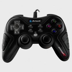 Acteck Gamepad UEGA-037, PC/PS3, Alámbrico, Negro 