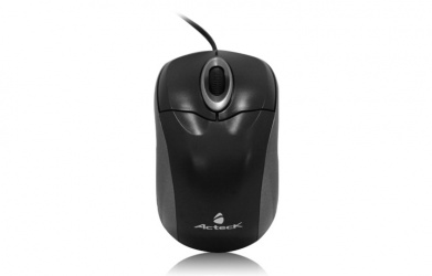 Mini Mouse Acteck Óptico MM-260, Alámbrico, USB, Negro/Gris 
