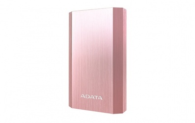 Cargador Portátil Adata Power Bank A10050, 10.050mAh, Rosa 