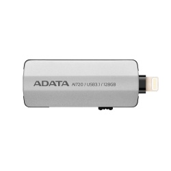 Memoria USB Adata i-Memory AI720, 32GB, USB 3.1/Lightning, Gris 