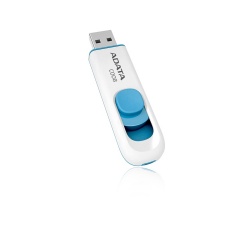 Memoria USB Adata C008, 32GB, USB 2.0, Azul/Blanco 