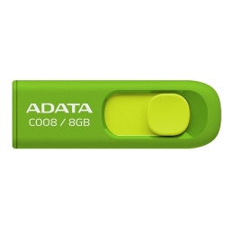 Memoria USB Adata C008, 8GB, USB 2.0, Verde 