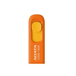 Memoria USB Adata C008, 8GB, USB 2.0, Naranja 