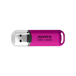 Memoria USB Adata C906, 32GB, USB 2.0, Rosa 