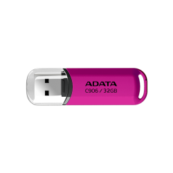 Memoria USB Adata C906, 32GB, USB 2.0, Rosa 