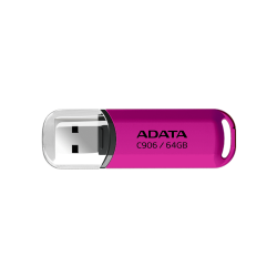 Memoria USB Adata C906, 64GB, USB 2.0, Rosa 