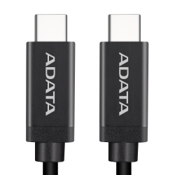 Adata Cable USB 3.2 C Macho - USB C Macho, 1 Metro, Negro 