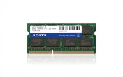 Memoria RAM Adata DDR3, 1333MHz, 2GB, CL9, Non-ECC, SO-DIMM 